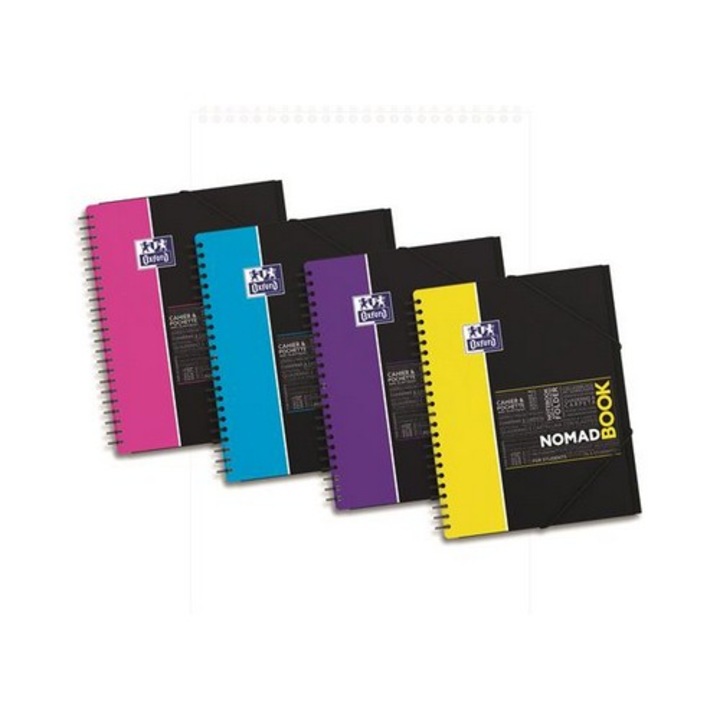 Oxford Student Nomadbook 80 Lap A4+ Kockás Spirálfüzet