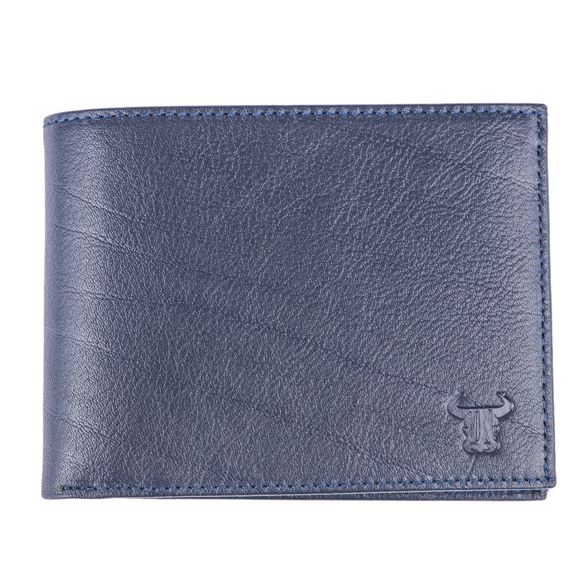 Portofel piele barbati,Toro Nero, Landscape blue