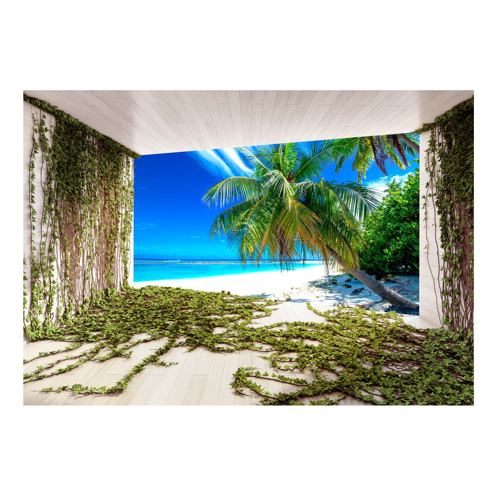 Fototapet vlies - Plaja Si iedera - 400 x 280 cm