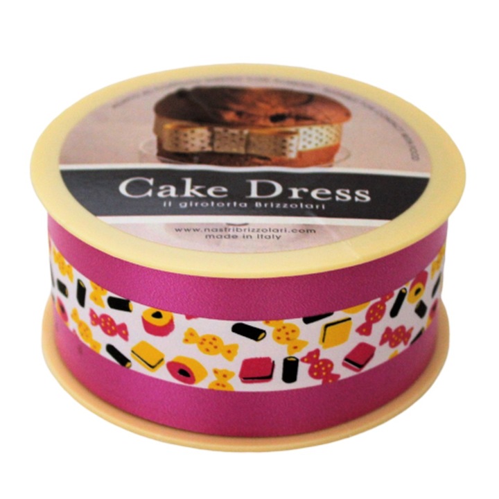 Cake Dress dekorációs szalag, tortákhoz és süteményekhez, 4.5cm x 20m, Candy Pink