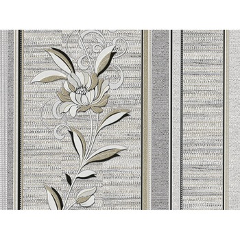 Tapet lavabil Slavyanski Oboi, Chiparos 5692-10, model flori-dungi, gri-negru, vinil, pentru living sau dormitor, rola 0.53 m x 10.05 ml Tapet lavabil Slavyanski Oboi, Chiparos 5692-10, model flori-dungi, gri-negru, vinil, pentru living sau dormitor, rola 0.53 m x 10.05 ml