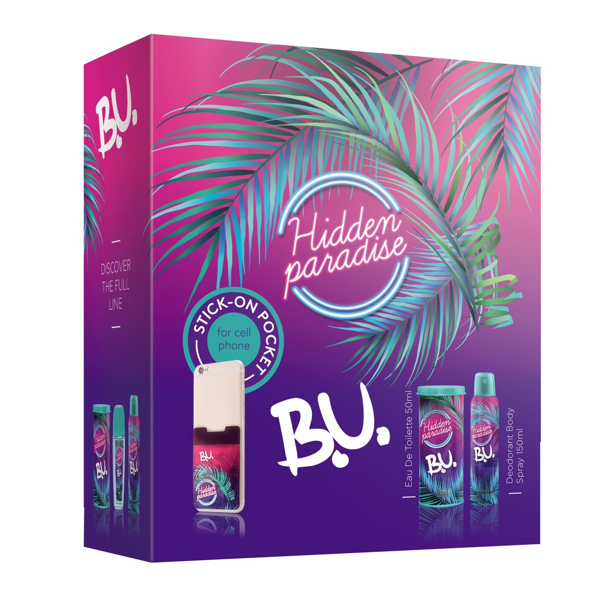 Set BU Hidden Paradise, Dama: Apa Toaleta, 50 ml + Deo Spray, 150 ml