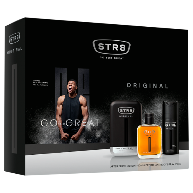 Set STR8 Original, Barbati: After Shave Lotiune, 100 ml + Deo Spray, 150 ml