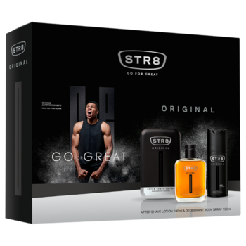 Set STR8 Original, Barbati: After Shave Lotiune, 100 ml + Deo Spray, 150 ml Set STR8 Original, Barbati: After Shave Lotiune, 100 ml + Deo Spray, 150 ml