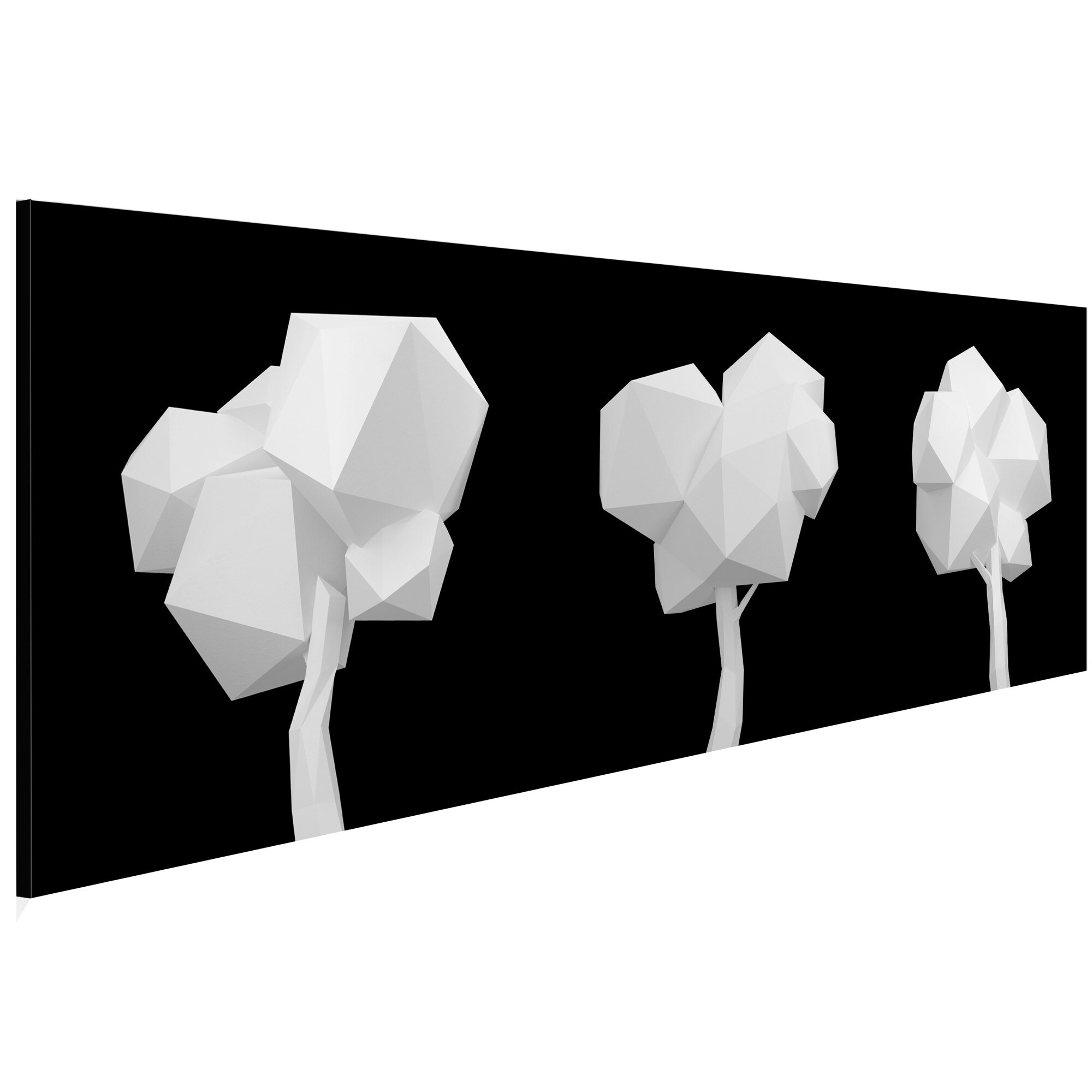 Tablou canvas - Arbori geometrici - 135 x 45 cm