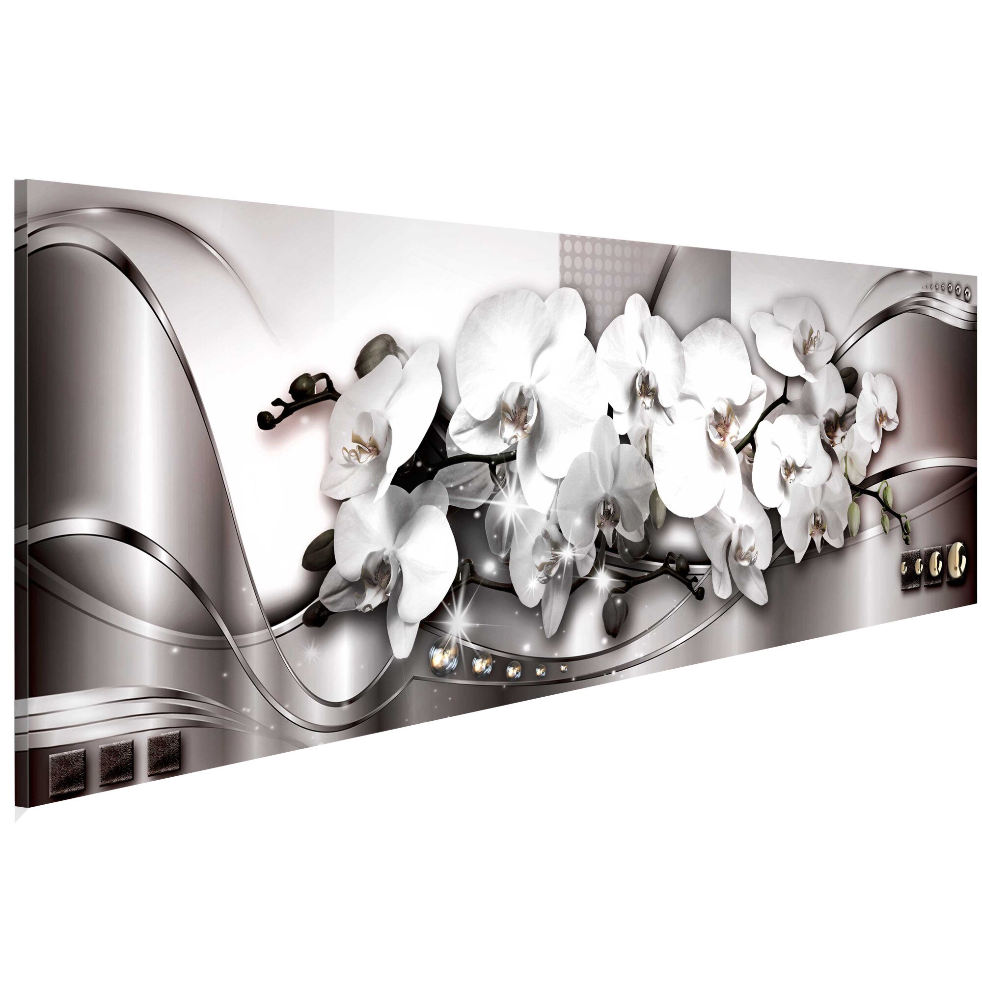 Tablou canvas - Amenajarea florilor II - 120 x 40 cm