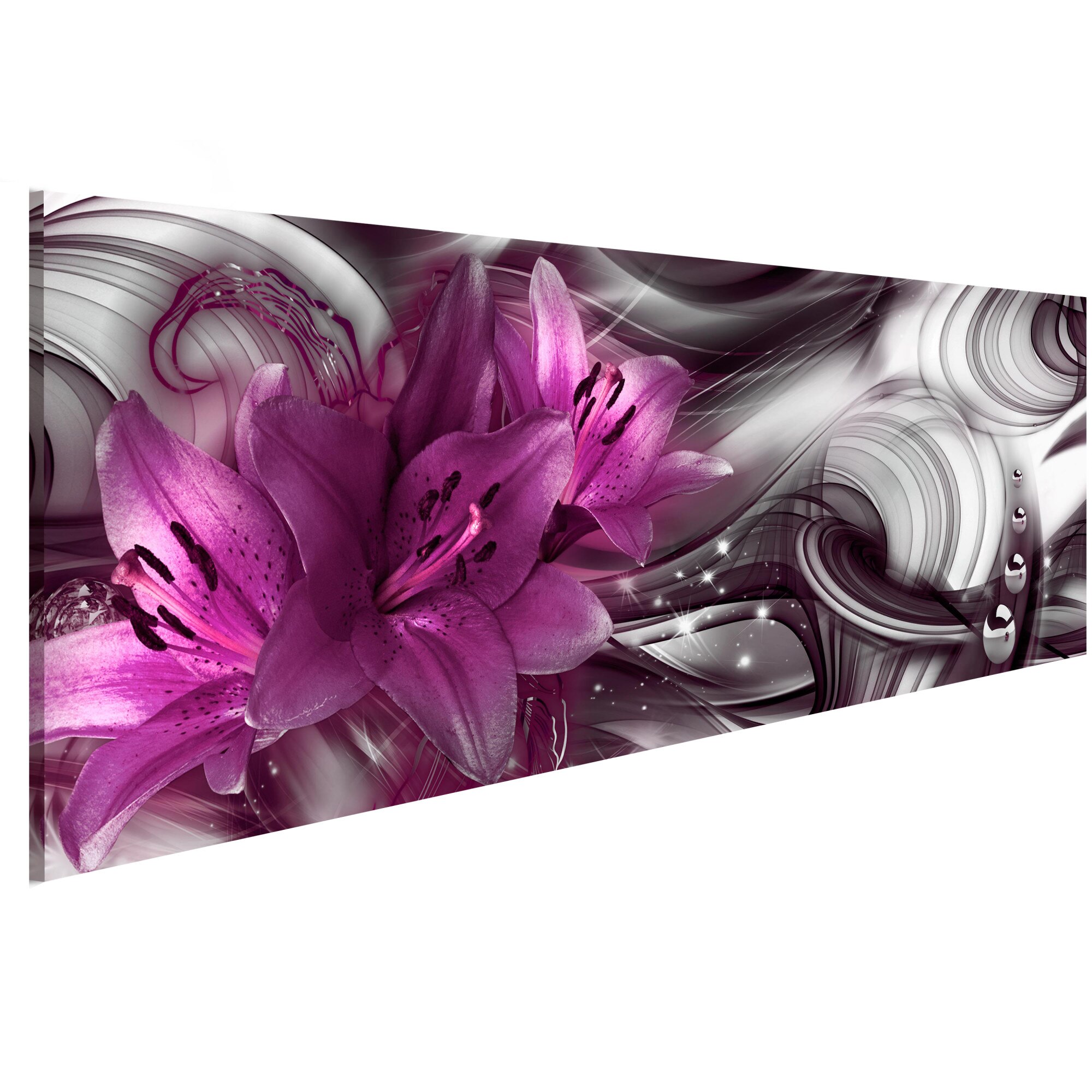 Tablou canvas - Adancime violet - 120 x 40 cm