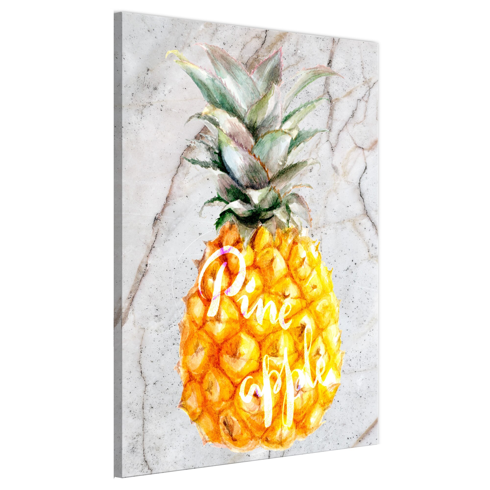 Tablou canvas - Ananas Si marmura verticala - 40 x 60 cm