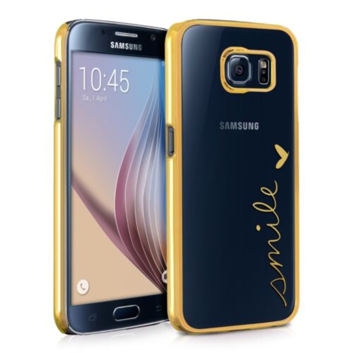 Кейс за Samsung Galaxy S6, Поликарбонат, Златен, 28625.04