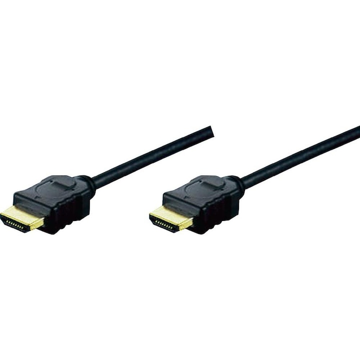 ASSMANN HighSpeed w/Ethernet HDMI A M HDMI A M 5m, HDMI 1.4 csatlakozó kábel