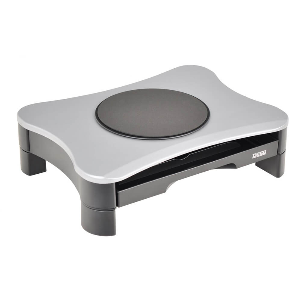 Suport rotativ pentru monitor, DESQ 1531, cu sertar