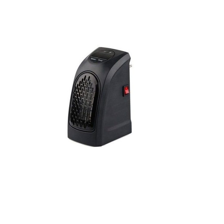 IntelliSec® Handy Heater Hordozható mini fűtőtest, 2 Fokozat, 350W, Fekete