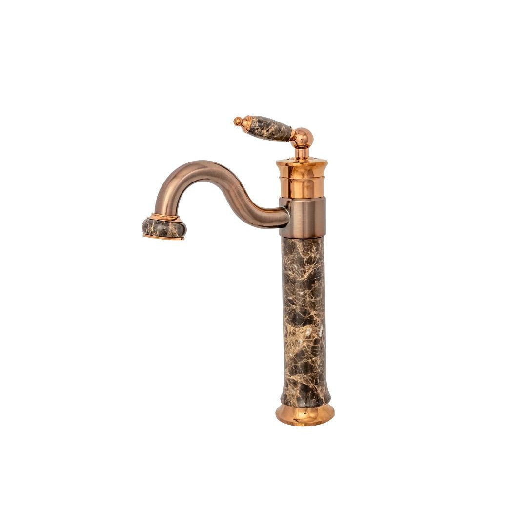 Baterie lavoar montare blat Jade rose-gold TRENDY S