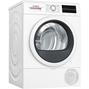 Uscator de rufe Bosch WTR87TW0BY, Pompa de caldura, 8 kg, 15 programe, Clasa A+++, AutoDry Technology, Alb Uscator de rufe Bosch WTR87TW0BY, Pompa de caldura, 8 kg, 15 programe, Clasa A+++, AutoDry Technology, Alb