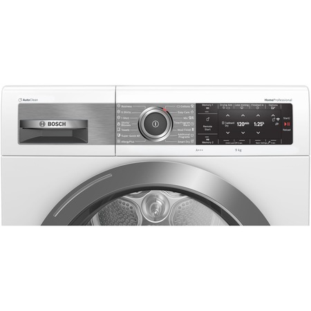 Сушилня Bosch WTX87EH0EU, Термопомпа, 9 кг, 15 програми, Клас A+++, Home Connect, Smart Dry, Auto Dry, ComfortControl Plus, Бял