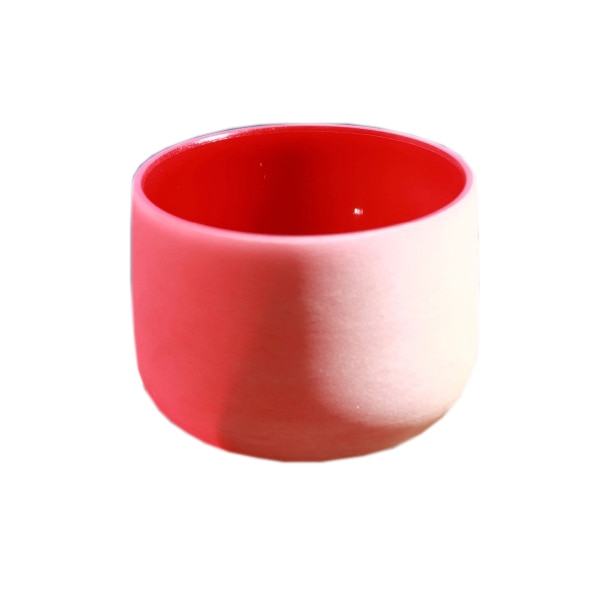 Bol cantator din cristal - Rosu