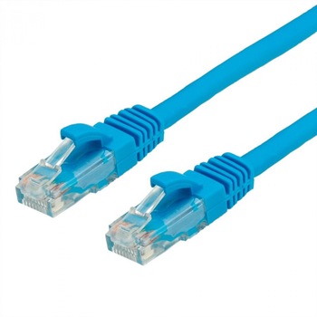 Cablu de retea UTP cat 6A 0.3m Albastru, Value 21.99.1454 Cablu de retea UTP cat 6A 0.3m Albastru, Value 21.99.1454