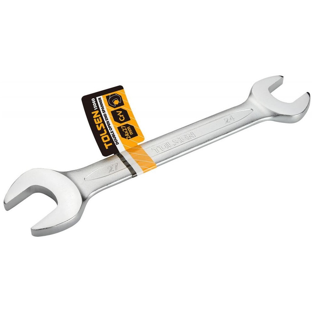 Cheie de piulite cu capat deschis dublu Tolsen, Cr-V, 14x15 mm