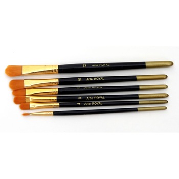 Set 6 pensule cu varf rotunjit, vafuri: 2 - 4 - 6 - 8 - 10 -12 mm Set 6 pensule cu varf rotunjit, vafuri: 2 - 4 - 6 - 8 - 10 -12 mm