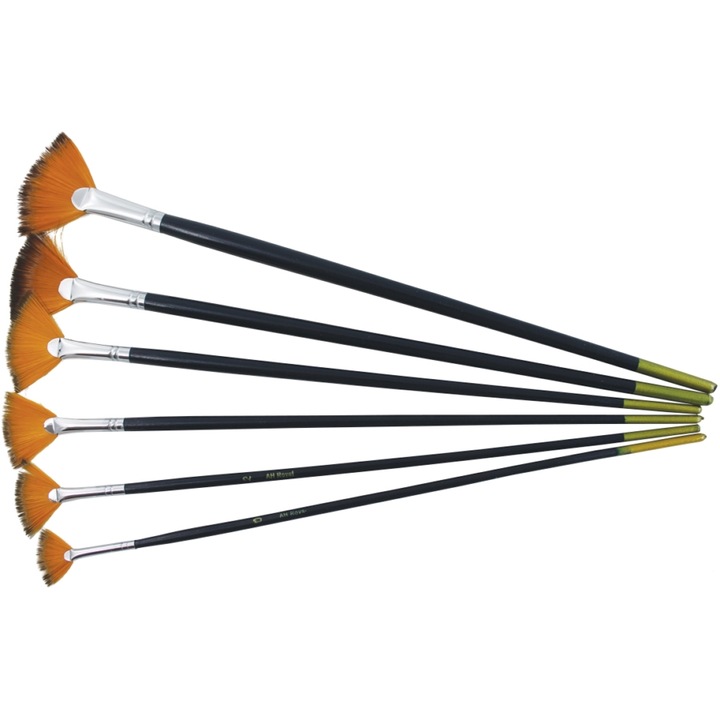 Set 6 pensule forma de evantai