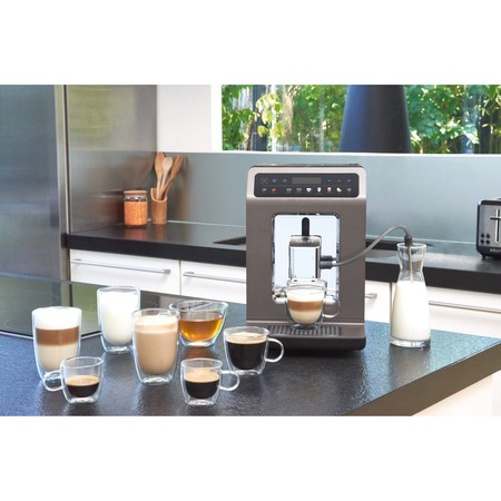 Espresor Automat Krups Evidance ONE COMPLET, EA895N10, 1450W, 15 bar, 2.3 l, one touch cappuccino, Negru