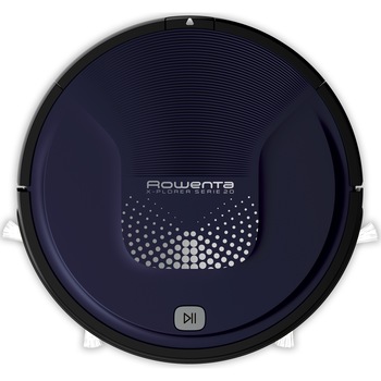 Robot de aspirare Rowenta X-Plorer Aqua Serie 20 RR6871WH, 33 W, 4 functii de curatare, Sistem Aqua Force 2 in 1, programabil, 3 senzori de cadere, statie de incarcare, autonomie 150 min, negru/albastru