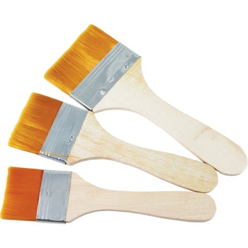 Set 3 pensule sintetice late, varfuri 6 - 8 - 10 mm Set 3 pensule sintetice late, varfuri 6 - 8 - 10 mm