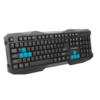 Tastatura Gaming Esperanza EGK101B Rook Negru / Albastru Tastatura Gaming Esperanza EGK101B Rook Negru / Albastru