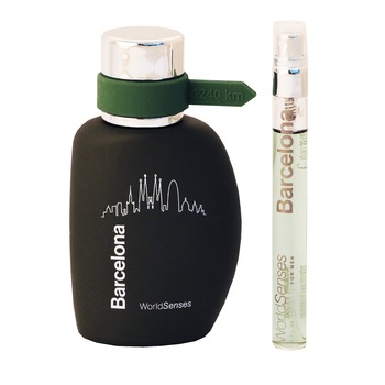 Set apa de toaleta barbati Barcelona World Senses, 100 + 10 ml, Verde inchis Set apa de toaleta barbati Barcelona World Senses, 100 + 10 ml, Verde inchis