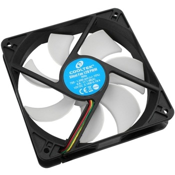 Ventilator Cooltek SILENT FAN 120 PWM PWM, 120 mm, 700 rpm, 1500 rpm, 66.4 CFM Ventilator Cooltek SILENT FAN 120 PWM PWM, 120 mm, 700 rpm, 1500 rpm, 66.4 CFM