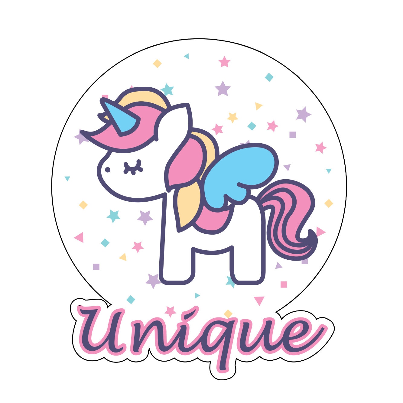 Стикер за автомобил IQ Accessories "Еднорог", външно поставяне eMAG.bg