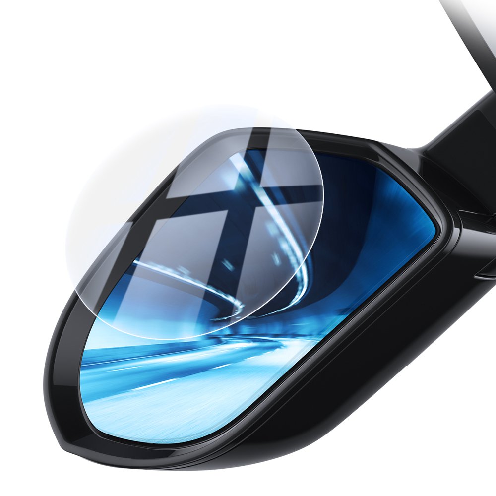 Folie protectie universala, ovala, anti apa si aburire,transparenta pentru oglinzi auto 135x95 mm, Baseus, grosime 0.15mm