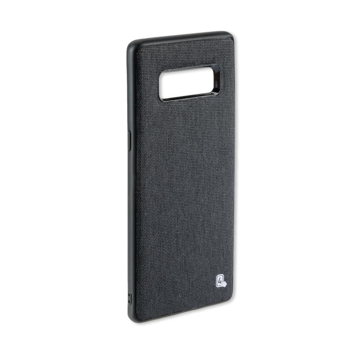 4smarts Hard Cover UltiMaG Car Case - полиуретанов кейс с вградена метална пластина за магнитни поставки за Samsung Galaxy Note 8 (черен-сив)