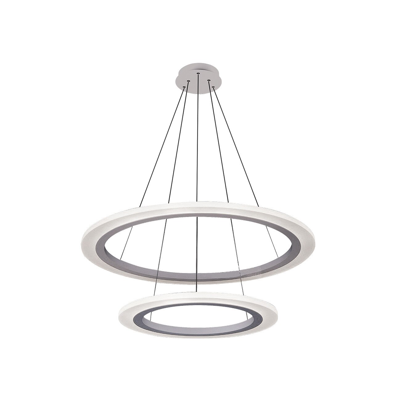 Pendul Adrienne LED, 62W, 4861lm, 4000K, argintiu , 2429