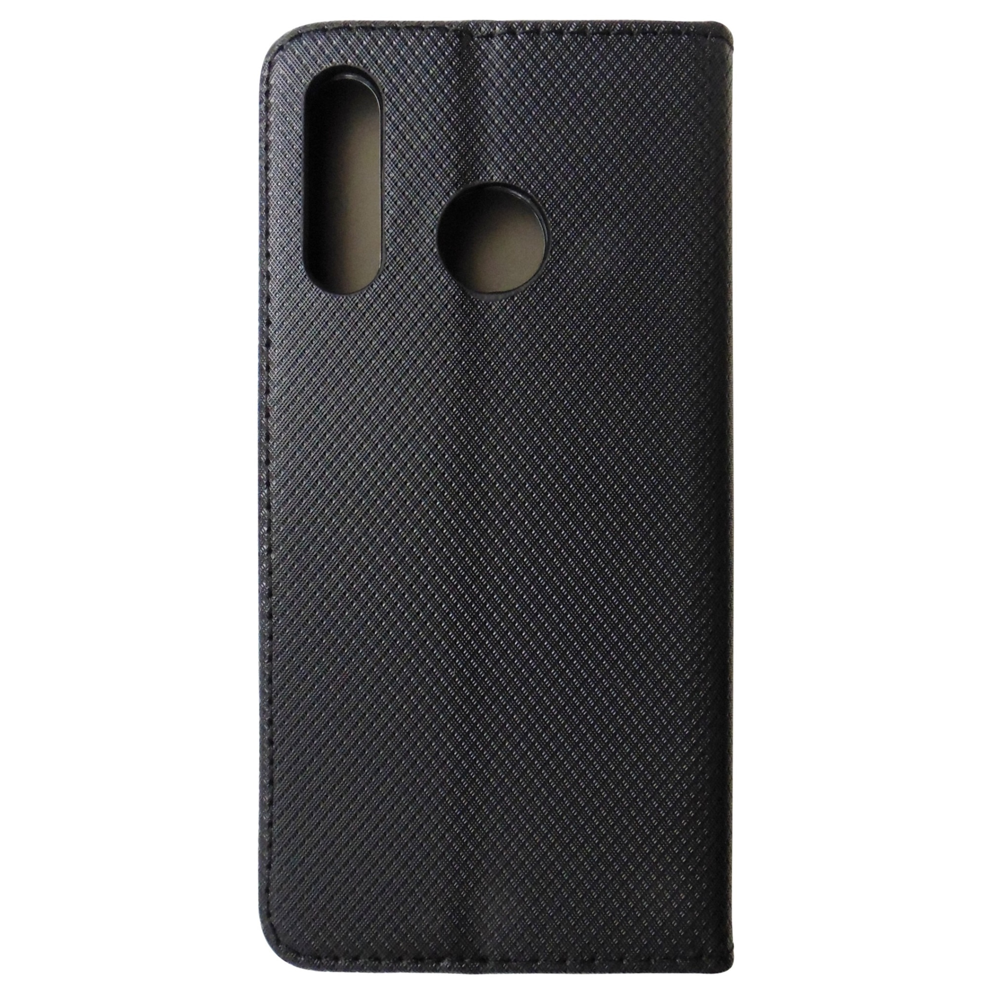 Husa tip carte cu stand Smart Magnet neagra pentru Huawei P30 Lite