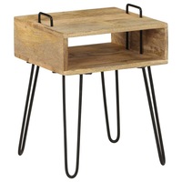 noptiera cu sertar vidaxl lemn si picioare otel maro 40 x 34 x 47 cm imagen 34_0_
0