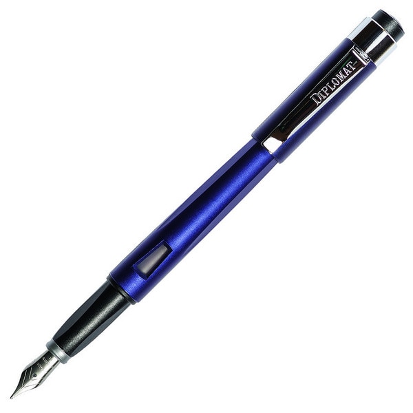 Stilou DIPLOMAT Magnum Metallic Indigo Blue - penita B