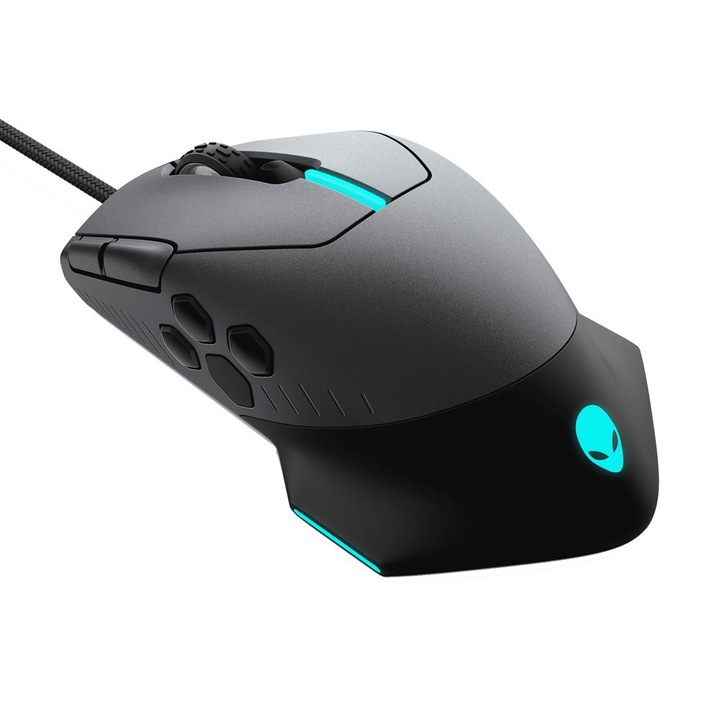 Мишка Gaming Alienware 510M, RGB осветление, Черен