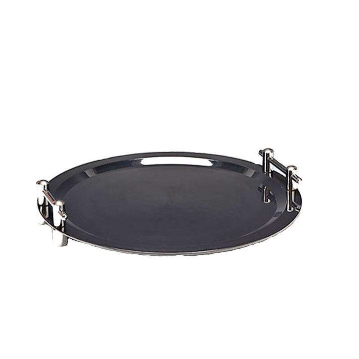 Tava rotunda catering diam 50cm policarbonat neagra