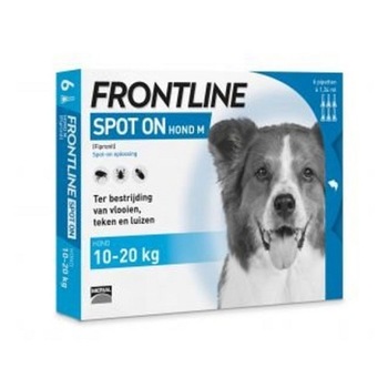 Solutie Antiparazitara, Frontline Spot 0n, Caine 10-20 kg, 1 pipeta Solutie Antiparazitara, Frontline Spot 0n, Caine 10-20 kg, 1 pipeta