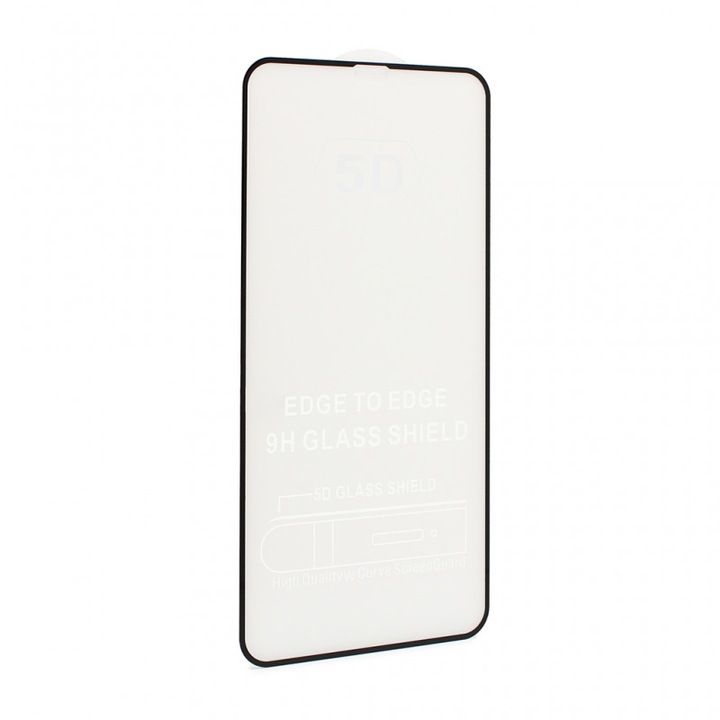 Стъклен протектор 5D за iPhone XS Max Черен