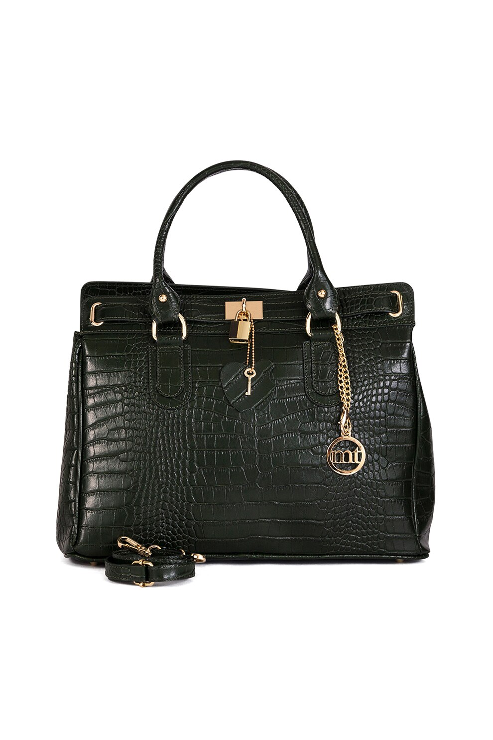 Mia Tomazzi, Geanta tote de piele Rezia, Verde forest