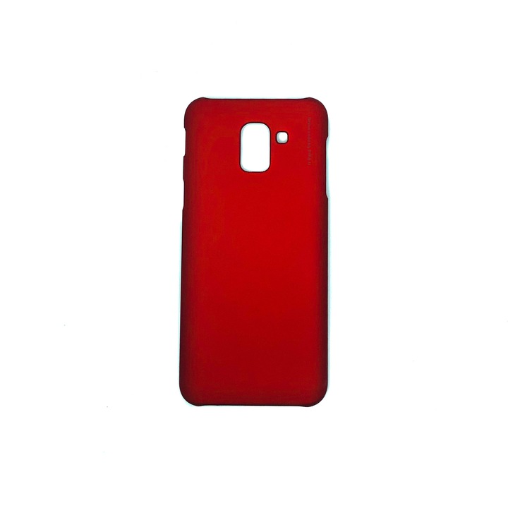 Метален поликарбонатен калъф X-Level за Samsung Galaxy J6 2018 - сапфирено червен