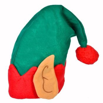 Caciula Craciun de spiridus cu urechi, DecorCasa, 22 cm Caciula Craciun de spiridus cu urechi, DecorCasa, 22 cm