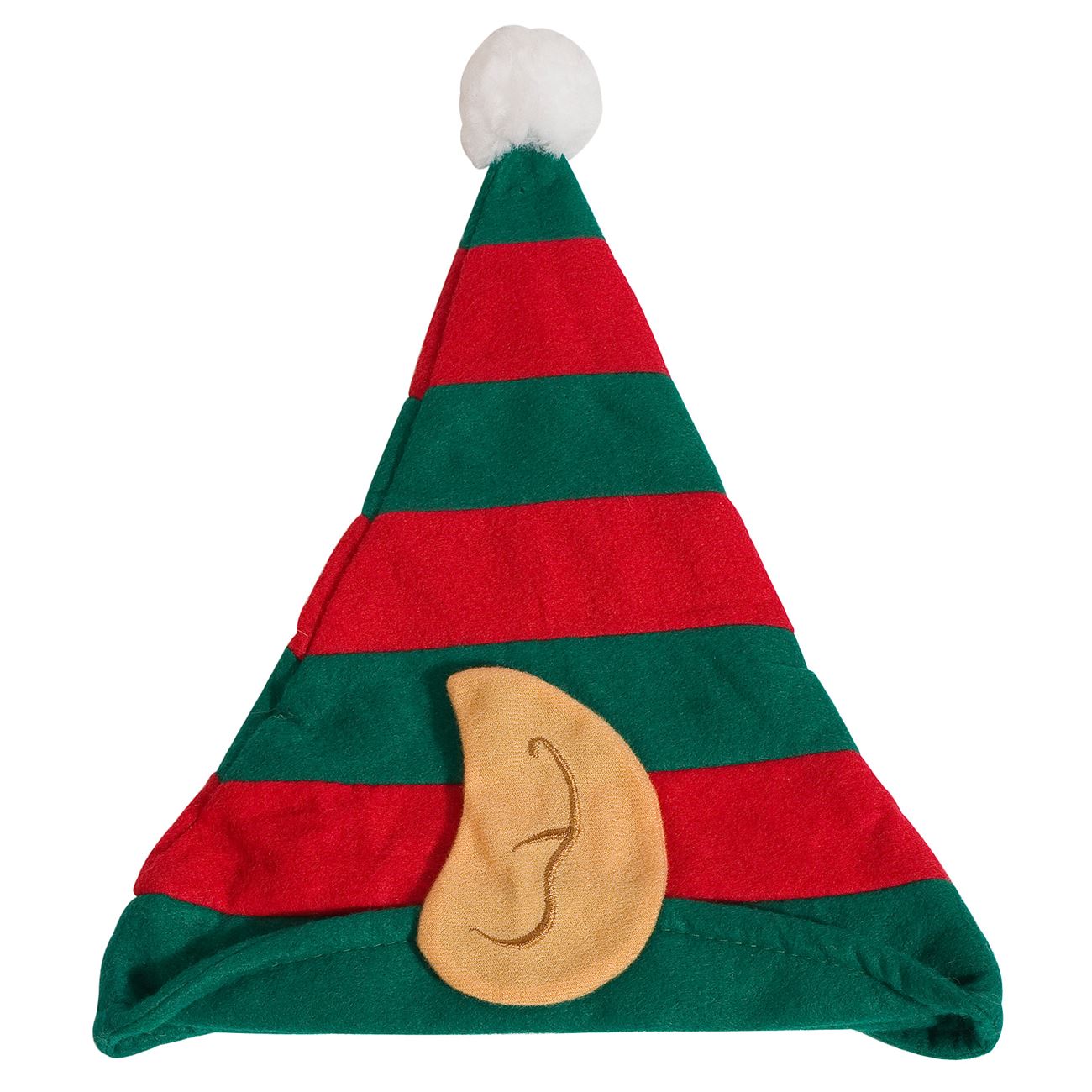 Caciulita Craciun, Zola®, pentru copii, model in dungi, rosie/verde