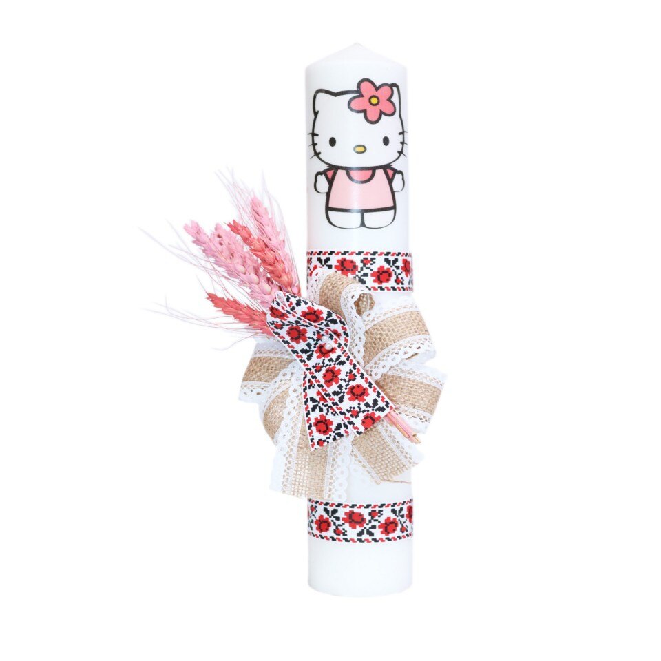 Lumanare pentru botez, 30x5 cm, multicolor, dae4602