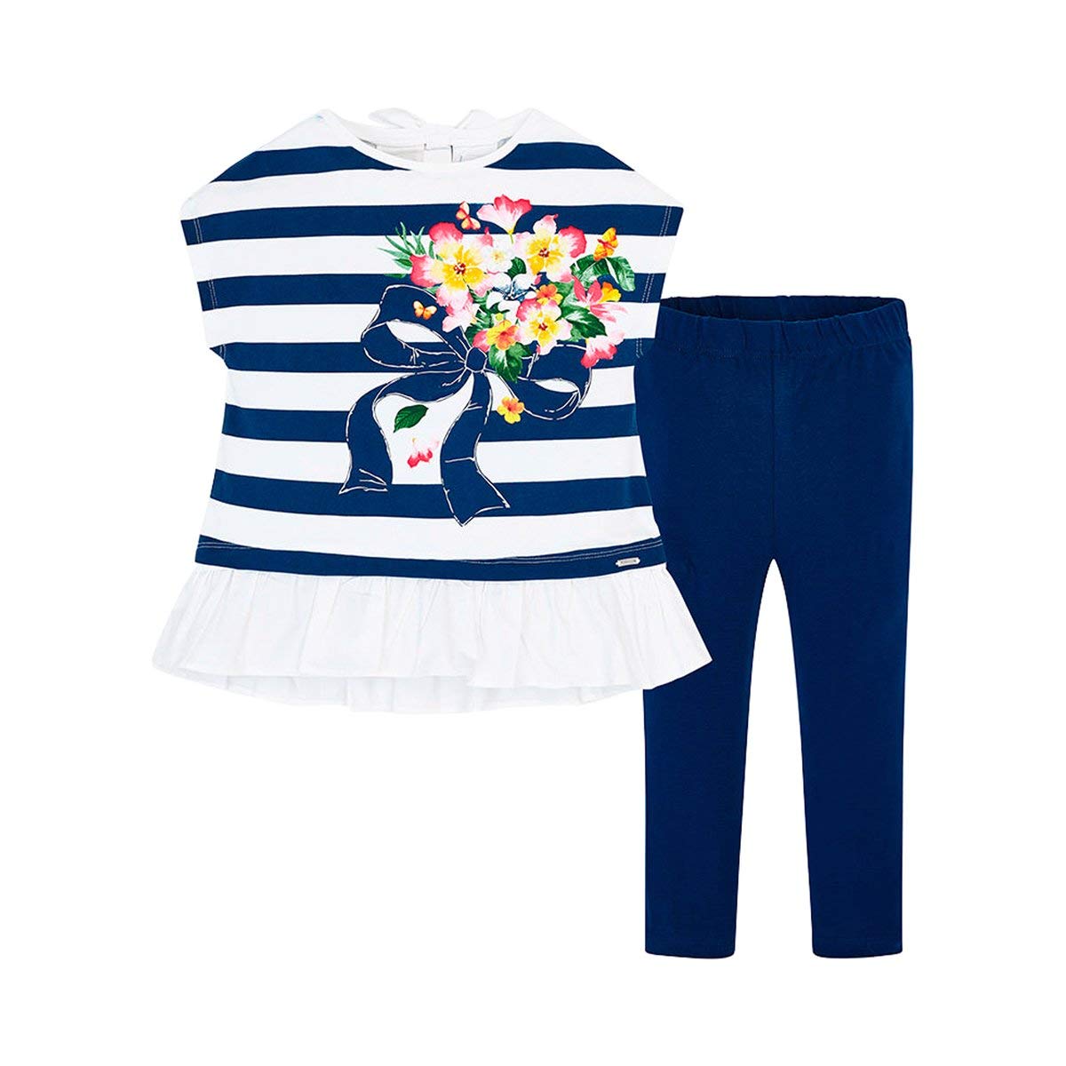 Set Mayoral tricou dungi si colant bluemarin 8 ani