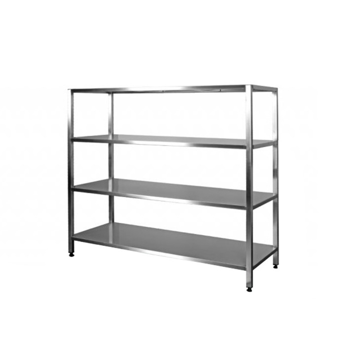 Raft inox cu 4 polite, HEM INOX , 160 x 50 x 155 cm