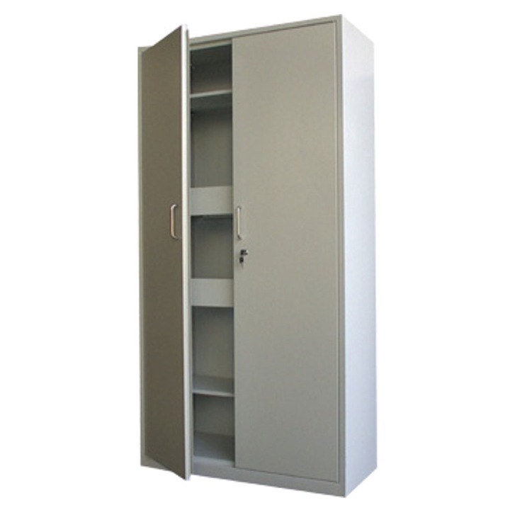 Dulap metalic 2 rafturi si rame pt. dosare suspendate 900x400x1900 mm (LxlxH), ECO+