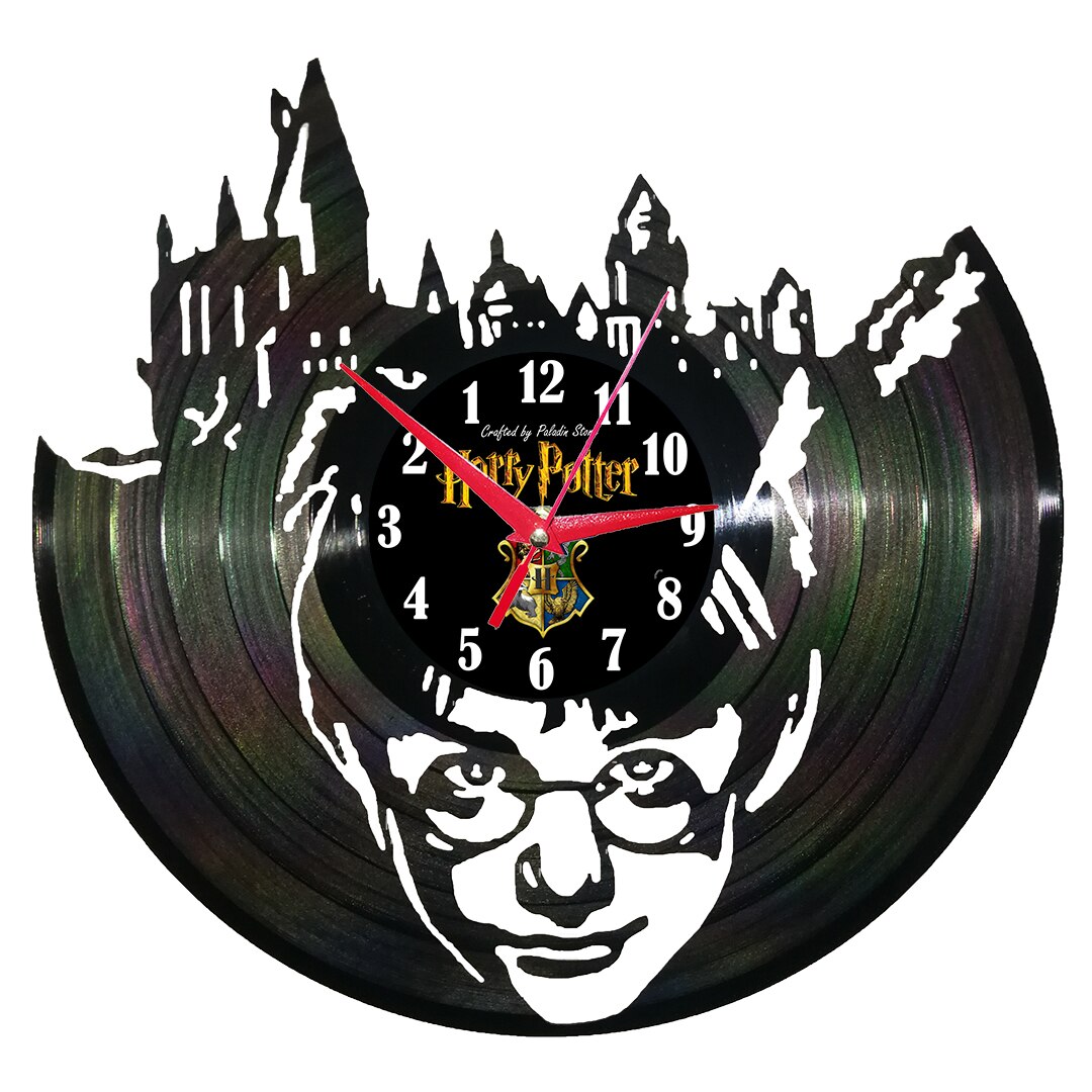 Ceas de perete disc vinil sens invers - Harry Potter